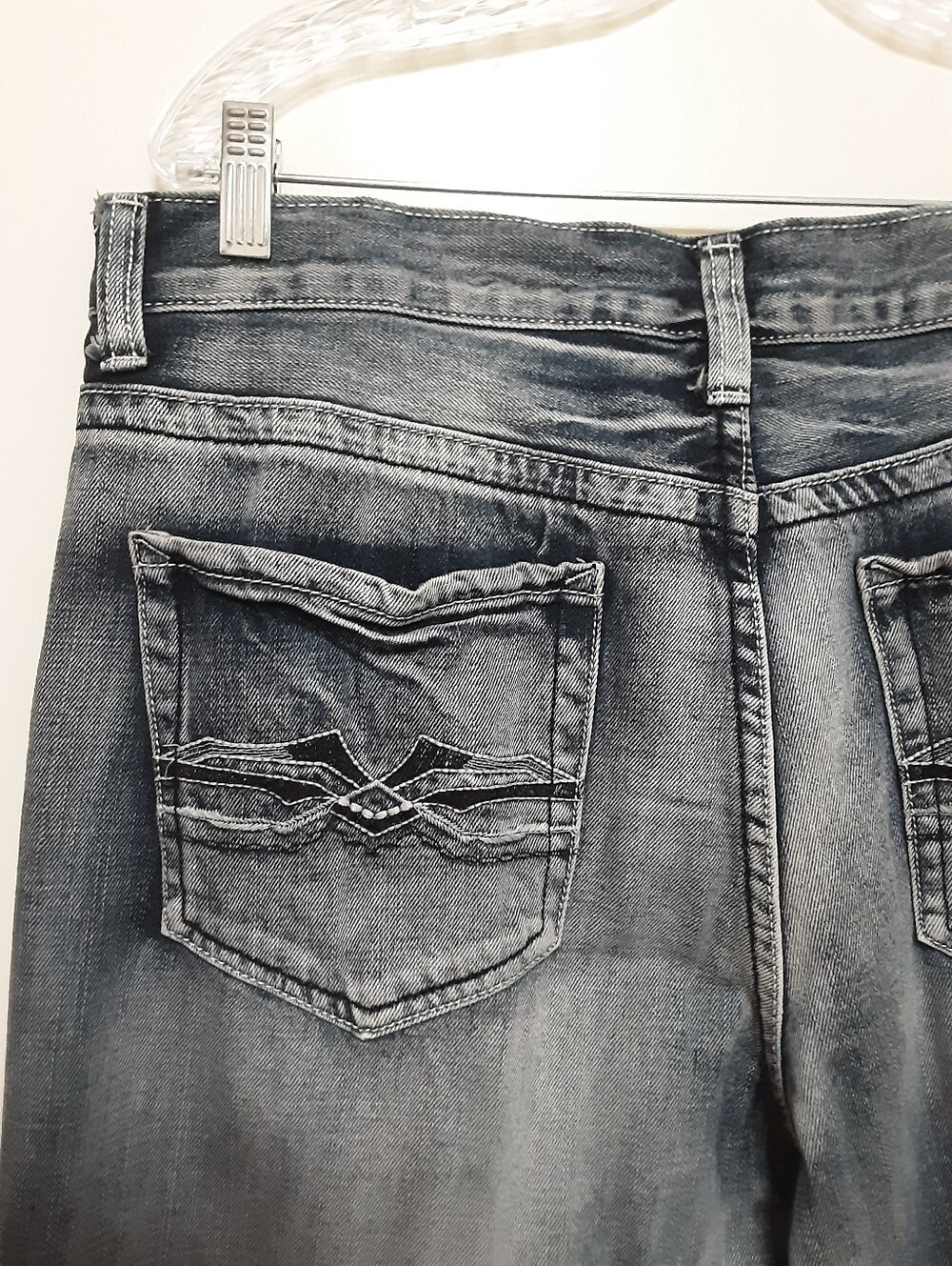 Flypaper Bootcut Distressed Jeans Mens 36W - Picture 8 of 13